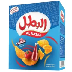 رقائق البطاطس بنكهة الكاتشب