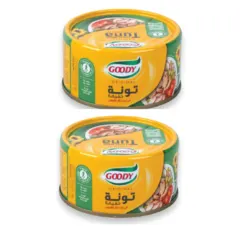 قودي - لايت تونا مع زيت دوار الشمس٢ * ١٨٥ غرام