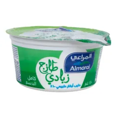 زبادي طازج كامل الدسم