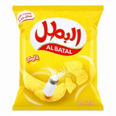 رقائق البطاطس بالملح