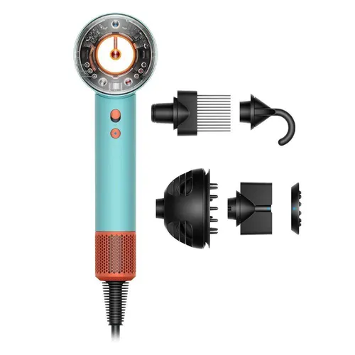 استشوار دايسون نورال، مجفف شعر دايسون سوبرسونيك، دايسون 14298-01، dyson supersonic nural، مصفف شعر دايسون برتقالي، مجفف شعر ذكي، استشوار حماية فروة الراس، أجهزة تصفيف الشعر دايسون.