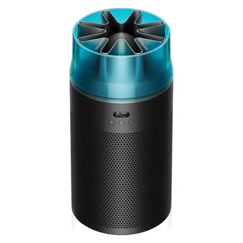 منقي هواء مضغوط دايسون هش جيت (dyson purifier cool gen1 / big+quiet/ hepa) المزوّد بتقنية ضخ الهواء الموجه عالي الكفاءة وفلترة hepa كاملة ومحكمة ومؤشر جودة الهواء الذكي، لون نيكل/أسود.