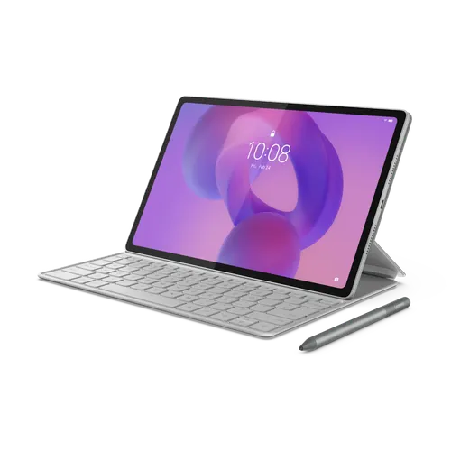 لينوفو أيديا تاب بلس، واي فاي، 256 جيجا، مع لوحة مفاتيح، قلم وسماعات أذن لاسلكية، رمادي