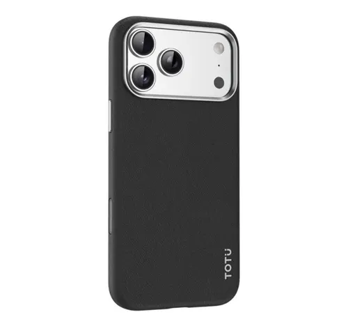 Totu Iphone 17 Pro Max Magnetic Leather Case, Black, IPH17PM-PC-17