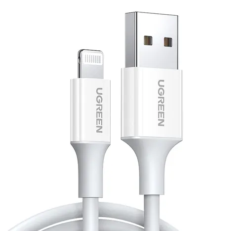 يوجرين كابل USB-A إلى لايتنينج بطول 2 متر أبيض 20730