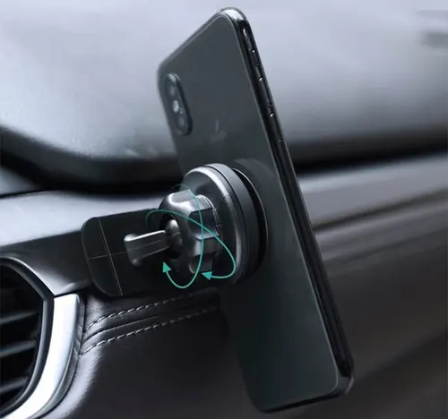 أوكي HDC13 حامل مغناطيسي للسيارة، أسود (AKY-CAR-VENT-HDC13-BLK)