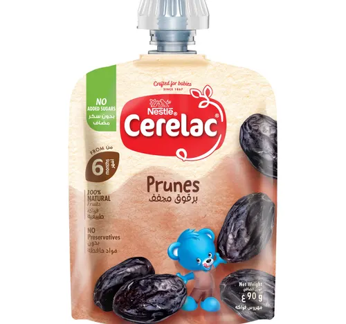 Nestle Cerelac Baby Food Prunes Puree Pouch from 6 Months 90 g