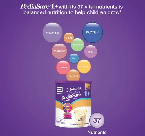 Pediasure Complete And Balanced Nutrition Vanilla Powder 1 + 1-3 Years 400 g