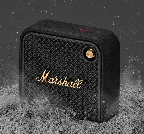 Marshall Willen ll Portable Bluetooth Speaker, 10W, Black & Brass