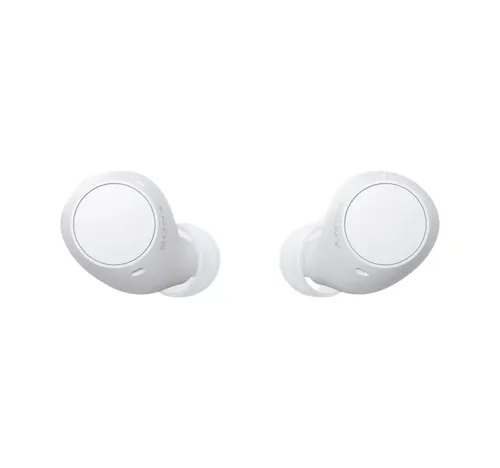 سوني سماعات أذن لاسلكية حقيقية لون أبيض WF-C510