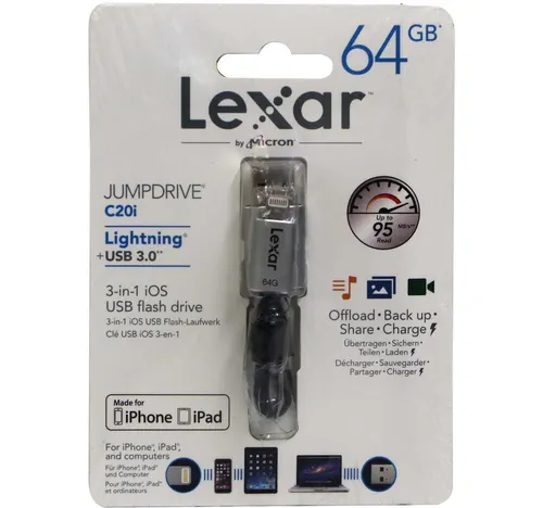 Lexar C20i Xiaomi PB 5000mA 64GB Flash drive