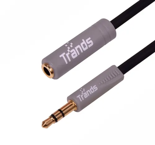 Trands 3.5mm Male Jack To 3.5mm Female Socket Aux Extension Cable, 3 Meters CA3441
