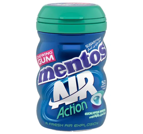 Mentos Sugar Free Air Action Eucalyptus Menthol Chewing Gum 6 x 87.5 g
