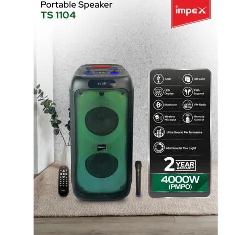 إمبكس مكبر صوت محمول 4000 واط، TS 1104