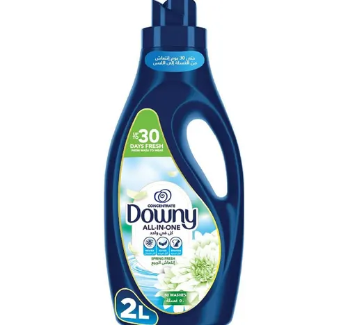 Downy All-In-One Concentrate Spring Fresh Fabric Conditioner Value Pack 2 x 2 Litres