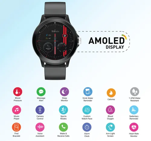Trands Mini Smartwatch, Assorted, TR-SW150
