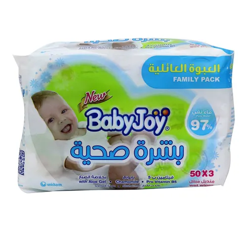 بيبي جوي مناديل مبللة للأطفال 3 × 50 منديل