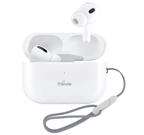 Trands True Wireless Earbud, White, TWS-T2