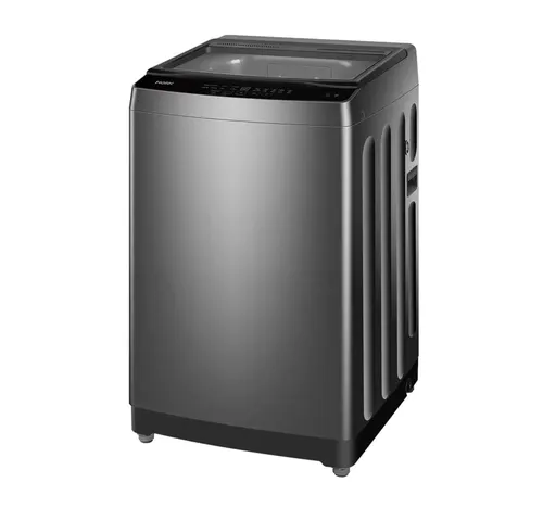 هاير غسالة ملابس تعبئة علوية 10 كجم لون فضي، HWM100-316S6