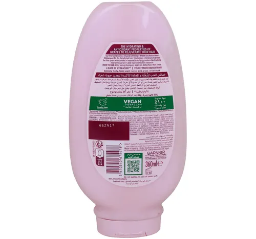 Garnier Ultra Doux Grape Moisture Hydrating Regenerative Conditioner 360 ml