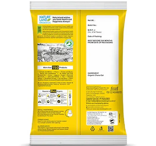 Natureland Organic Chana Besan 500 g