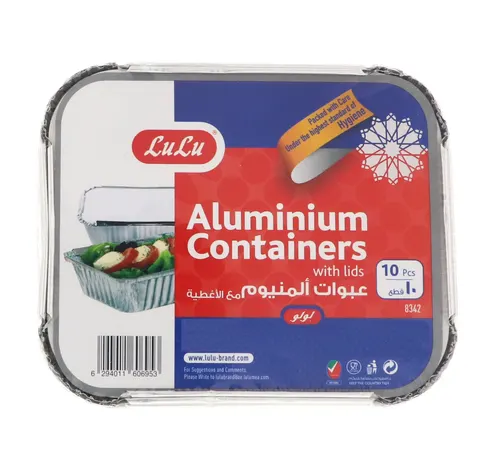 لولو عبوات المنيوم مع أغطية 10 قطع