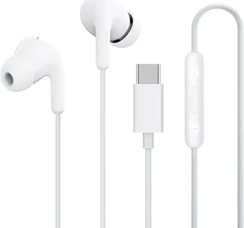 شاومي سماعة أذن سلكية بمنفذ Type‑C، لون أبيض، EARPHONEBHR8931GL