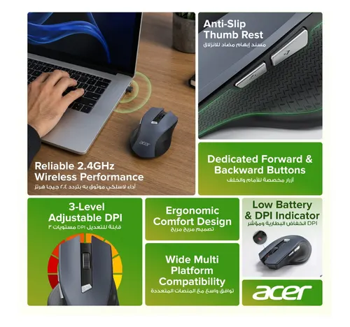 Acer Wireless Mouse, OMR266