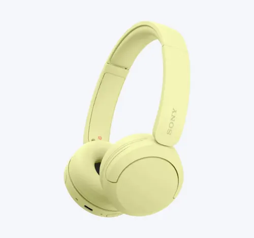 Sony On-ear Wireless Headphone, Yellow, WH-CH520