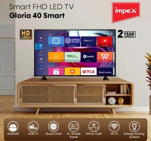 Impex 40 Inches HD LED Smart TV, Gloria 40