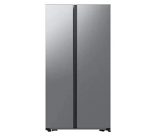 Samsung 570L Side By Side Refrigerator, Gentle Silver Matt