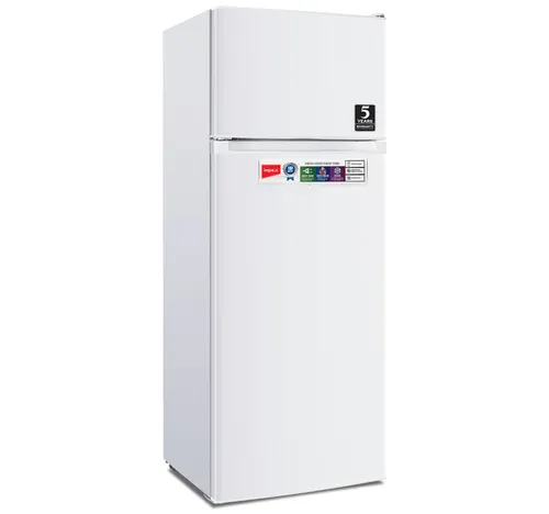 Impex Double Door Refrigerator, 206L, White, IRF 220 [just mention L value, Gross capacity]