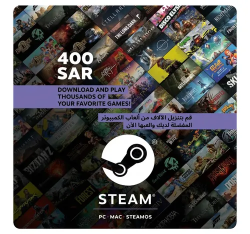 Steam Gift Card Digital Code, 400 SAR