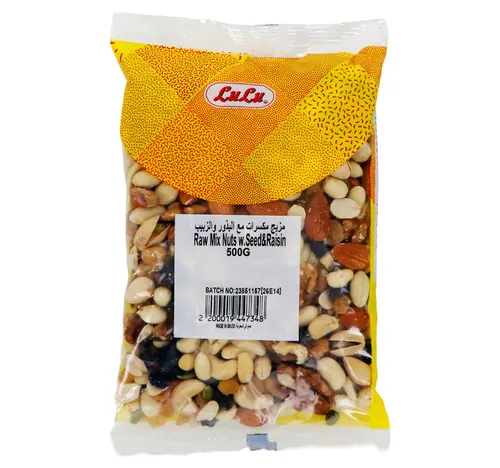 LuLu Raw Mix Nuts with Seed & Raisin 500 g
