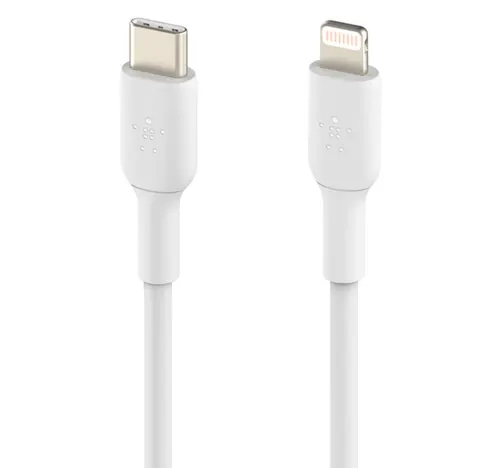 بيلكن بوست تشارج كابل USB-C إلى لايتنينغ بطول 1 متر أبيض CAA003bt1MWH