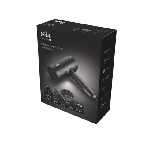 براون مجفف شعر 2100 واط لون أسود كهربائي، HD425SDE