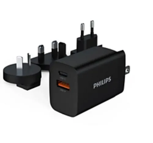 Philips 30W Travel Charger, Black, DLP4330N/70