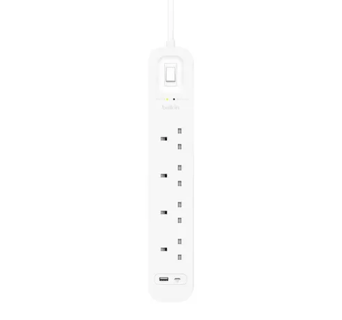 بلكين واقي من زيادة التيار مع منافذ USB-C وUSB-A، SRB001ar