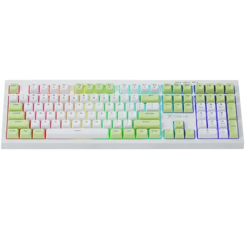 إكسترايك مي كيبورد سلكي كامل الحجم لون أبيض XT-KB-512-A