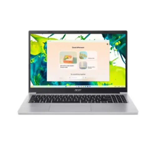 Acer Aspire Lite AL15-36P-36XK Notebook, Intel Core 3 N350 Processor, 8 GB RAM, 256 GB SSD, Windows 11 Home, Silver, NX.DD1EM.002