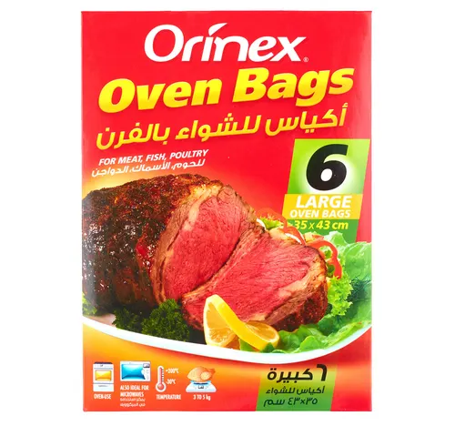 Orinex Oven Bags Large Size 35 x 43cm 6 pcs