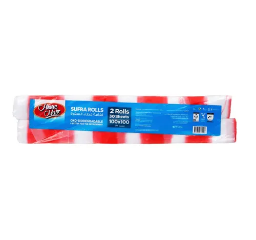 Home Mate OXO-Biodegradable Sufra Rolls Size 100 x 100 2 x 15 Sheets