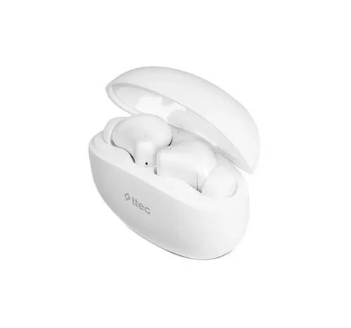 تي تيك AirBeat Switch سماعات أذن لاسلكية حقيقية داخل الأذن، أبيض، 2KM152B