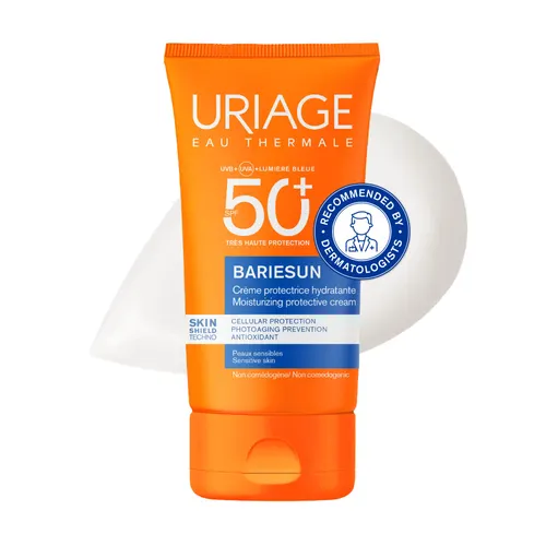 يورياج باري صن واقي شمس مرطب للوجه مع فيتامين E | حماية عالية جدًا +SPF50 50 مل