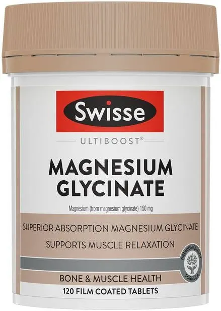 SWISSE ULTIBOOST MAGNESIUM GLYCINATE 120 TABS