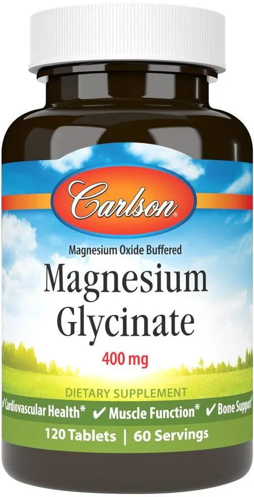 Carlson Magnesium Glycinate 400 mg 120 Tablets