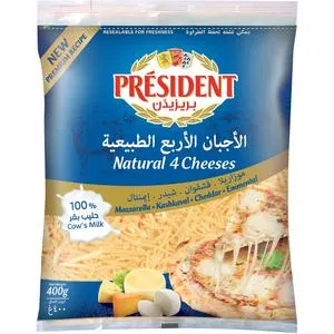 President Natural 4 Cheese 400g