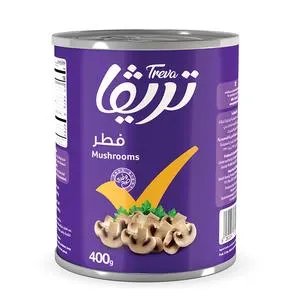 Treva Sliced Mushrooms, 400g, Mushroom in Can, Rich In Nutrients, Adding A Delicious Touch To Your Everyday Dishes