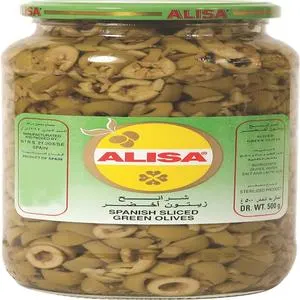 Alissa Sliced Green Olives 500g