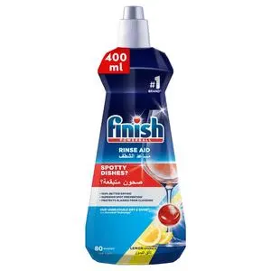 Finish Dishwasher Rinse Aid, Lemon Sparkle Scent, 400ml